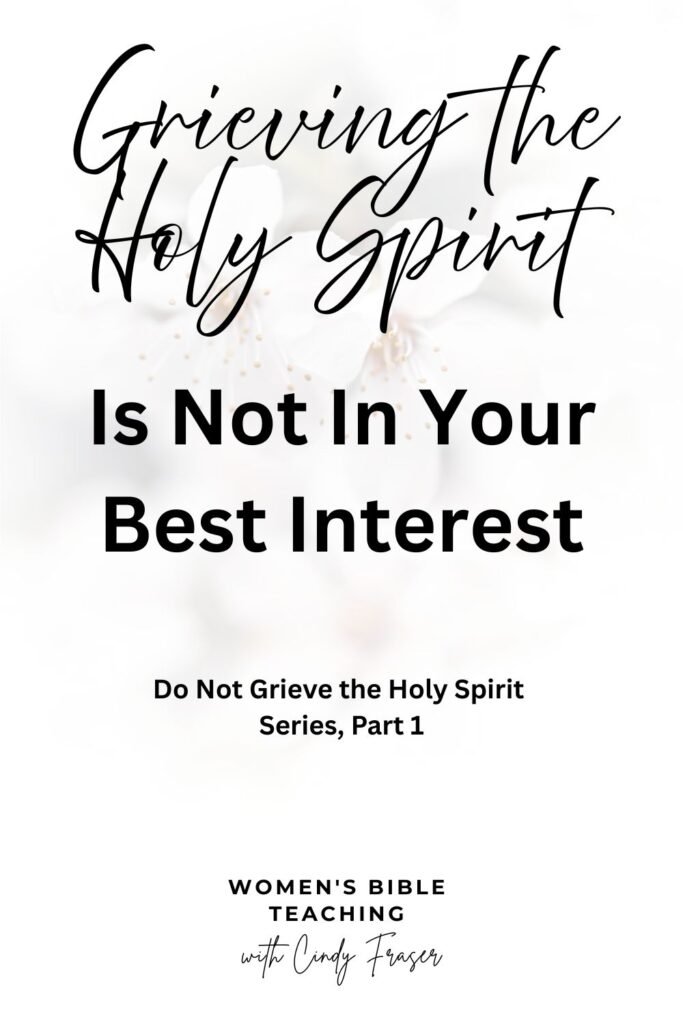 Why Believers Should Not Grieve the Holy Spirit